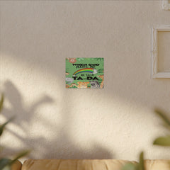 When God Made Me He Said Ta-Da rainbow safari animals Canvas
