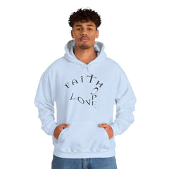 Heavy Blend Hooded Sweatshirt "Faith, Hope, Love"