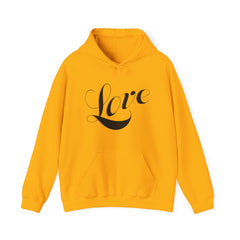 Heavy Blend™ Hooded Sweatshirt "Love" black font