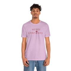 Bella & Canvas Jersey Short Sleeve Tee "Merry Christmas" Font 2