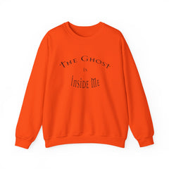 Heavy Blend Crewneck Sweatshirt "The Ghost is Inside Me" w