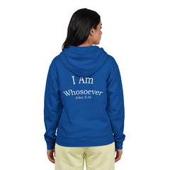 Christian Zip Hoodie — "I Am Whosoever" John 3:16 Full-Zip Sweatshirt