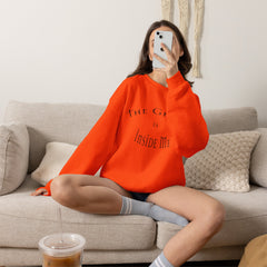 Heavy Blend Crewneck Sweatshirt "The Ghost is Inside Me" w