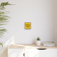 Square Framed Premium Gallery Wrap Canvas "Shalom Y'All"