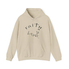 Heavy Blend Hooded Sweatshirt "Faith, Hope, Love"