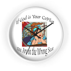 Inspirational Wall Clock, Motivational Home Decor, Office Wall Art, Unique Gift for Him, Her, Positive Quote Clock, copilot