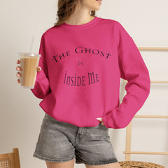 Heavy Blend Crewneck Sweatshirt "The Ghost is Inside Me" w