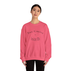 Heavy Blend Crewneck Sweatshirt "The Ghost is Inside Me" w