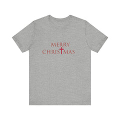 Bella & Canvas Jersey Short Sleeve Tee "Merry Christmas" Font 2