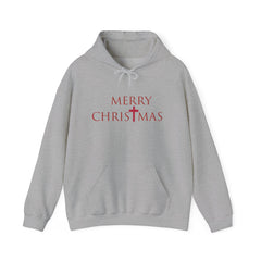 Heavy Blend Hooded Sweatshirt "Merry Christmas" font 2