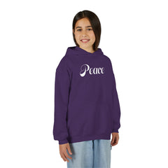 Kids Peace Hoodie | Christian Youth Sweatshirt | Gildan