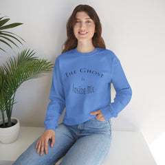 Heavy Blend Crewneck Sweatshirt "The Ghost is Inside Me" w