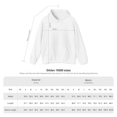 Heavy Blend Hoodie Sweatshirt "Believe" white graphic