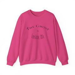 Heavy Blend Crewneck Sweatshirt "The Ghost is Inside Me" w