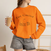 Heavy Blend Crewneck Sweatshirt "The Ghost is Inside Me" w