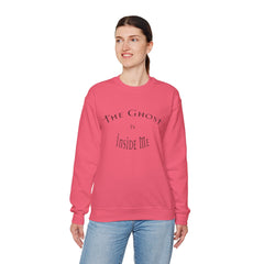 Heavy Blend Crewneck Sweatshirt "The Ghost is Inside Me" w