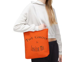Christian Halloween Tote Bag, The Ghost is Inside Me, Halloween Satire, Halloween Tote, Halloween Christian Bag