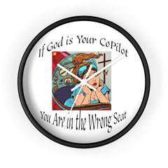 Inspirational Wall Clock, Motivational Home Decor, Office Wall Art, Unique Gift for Him, Her, Positive Quote Clock, copilot