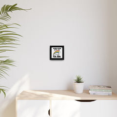 When God Made Me Framed Canvas Wall Art Inspirational Christian Decor