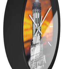 Wall Clock "Angels Gate Sunset"