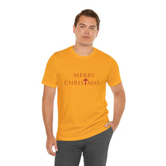 Bella & Canvas Jersey Short Sleeve Tee "Merry Christmas" Font 2