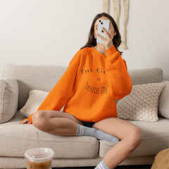 Heavy Blend Crewneck Sweatshirt "The Ghost is Inside Me" w