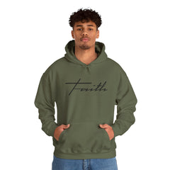 Heavy Blend Hooded Sweatshirt "Faith Cross"