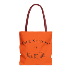 Christian Halloween Tote Bag, The Ghost is Inside Me, Halloween Satire, Halloween Tote, Halloween Christian Bag