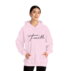 Heavy Blend Hooded Sweatshirt "Faith Cross"