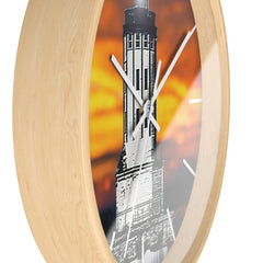 Wall Clock "Angels Gate Sunset"
