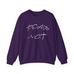 "Fear Not" Inspirational Christian Sweatshirt - Comfy Faith-Based Crewneck
