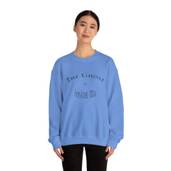 Heavy Blend Crewneck Sweatshirt "The Ghost is Inside Me" w