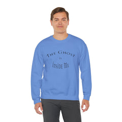 Heavy Blend Crewneck Sweatshirt "The Ghost is Inside Me" w
