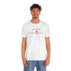 Bella & Canvas Jersey Short Sleeve Tee "Merry Christmas" Font 2