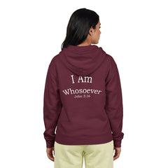Christian Zip Hoodie — "I Am Whosoever" John 3:16 Full-Zip Sweatshirt