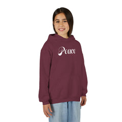 Kids Peace Hoodie | Christian Youth Sweatshirt | Gildan