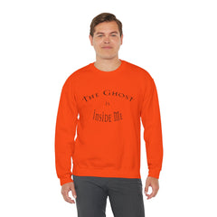 Heavy Blend Crewneck Sweatshirt "The Ghost is Inside Me" w