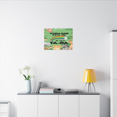 When God Made Me He Said Ta-Da rainbow safari animals Canvas