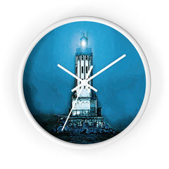 Wall Clock Angels Gate Lighthouse 3 Frame Colors 2 Hand Colors