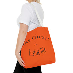 Christian Halloween Tote Bag, The Ghost is Inside Me, Halloween Satire, Halloween Tote, Halloween Christian Bag
