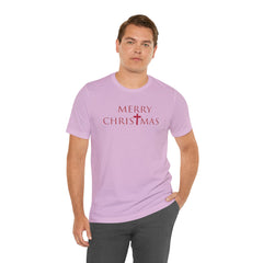 Bella & Canvas Jersey Short Sleeve Tee "Merry Christmas" Font 2