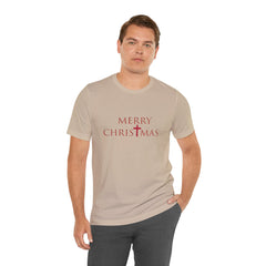 Bella & Canvas Jersey Short Sleeve Tee "Merry Christmas" Font 2