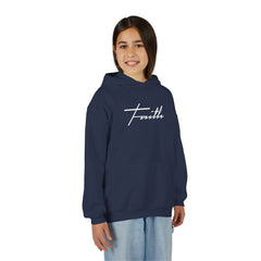 Kids Faith Hoodie | Christian Youth Sweatshirt | Gildan
