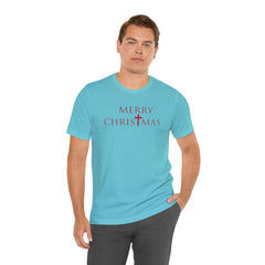 Bella & Canvas Jersey Short Sleeve Tee "Merry Christmas" Font 2