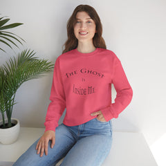 Heavy Blend Crewneck Sweatshirt "The Ghost is Inside Me" w