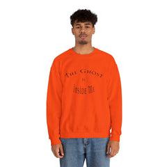 Heavy Blend Crewneck Sweatshirt "The Ghost is Inside Me" w
