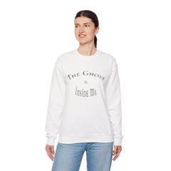 Heavy Blend Crewneck Sweatshirt "The Ghost is Inside Me" w