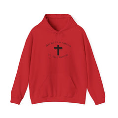 Heavy Blend Hooded Sweatshirt "The Ghost is in the Room" Black graphic