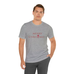 Bella & Canvas Jersey Short Sleeve Tee "Merry Christmas" Font 2