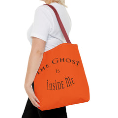 Christian Halloween Tote Bag, The Ghost is Inside Me, Halloween Satire, Halloween Tote, Halloween Christian Bag